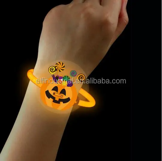 glow pumpkin stick bracelet nightclub luminous stick bracelet