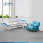 AG-BMS002B medical furniture adjustable three cranks sick manual control hospital bed for sale