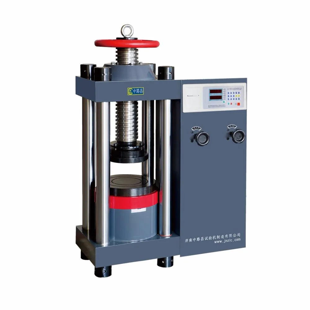 Hidráulica compresión máquina de prueba + hormigón compresión fuerza máquina de prueba + del equipo de prueba de laboratorio