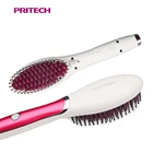PRITECH Ceramic Coating Plate Fast hair styling Care Electric Flat Iron Brush