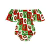 Newborn Baby Girl Romper Christmas Clothes Goat Designed My First Christmas Romper