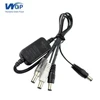 2.5mm DC male input to 3 male plug jack cable ups spare parts DC voltage converter cable