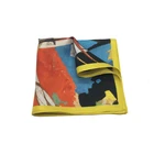 Fashion Lady's Square Scarf Custom Digital Printed Indian Silk Scarf