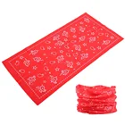 New Arrival Cooling Red Paisley Tubular Bandana Headband