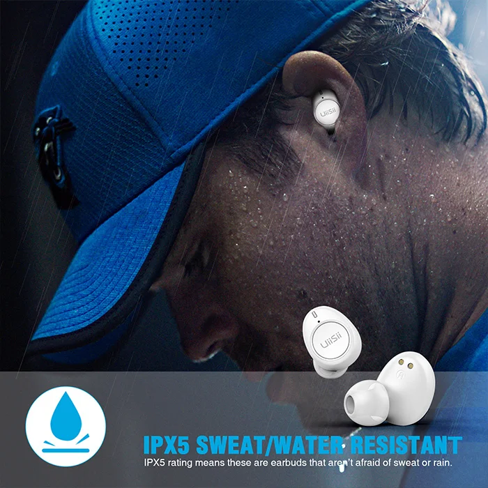 Uiisii 602TWS Wireless Earbuds With Mic TWS Headset Real Wireless Headset Sports Earbuds Stereo In Ear Earphone - ANKUX.COM