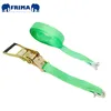 5Ton/10m/50mm/2" Heavy Duty Tie Down lashing strap with Electric Galvanized D Shackle for vehicle transport