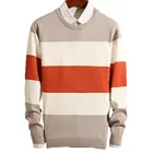 2019 Hot Selling Men Pullover Round Neck Sweater With Collar