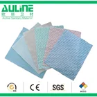 Wave printed spunlace nonwoven fabric for kitchen cleaning