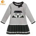 Factory OEM Knitted Dress Christmas Knitting Cotton Children Dress For Toddler