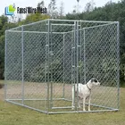 Dog Kennel 3 x 3 x 1.8 DIY Box Kennel Chain Link Dog Pet System, Run for Chicken Coop, Hens House