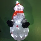 Acrylic snowman LED lights for Christmas indoor decoration