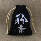 Black Velvet Drawstring Bag Custom Velvet Pouch On Sales