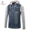 2019 Oversize Fashion Outerwear Hooded Jeans loose Hoodie Jacket for Men
