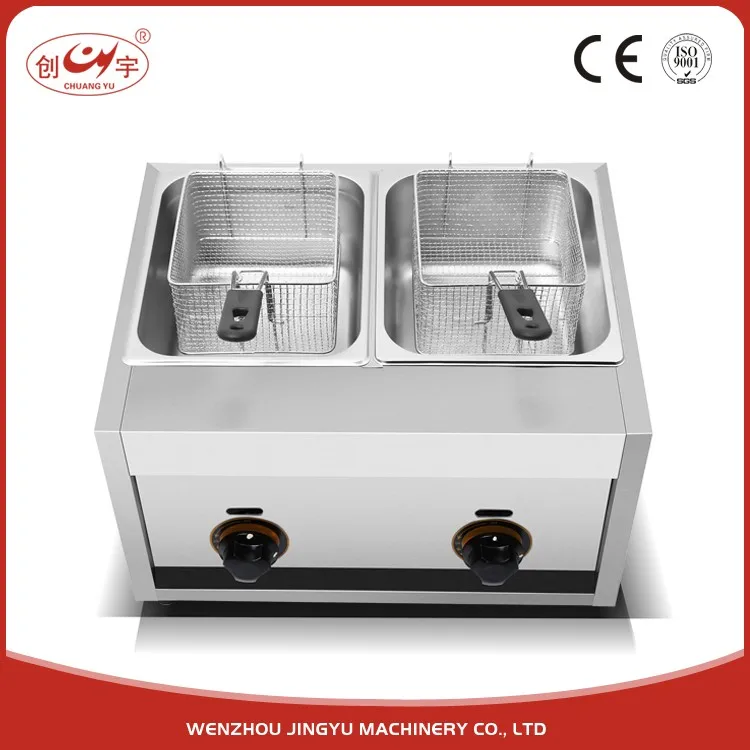 Chuangyu Zhejiang Factory Manufacture Good Quality Food Machinery Gas Deep Fryer