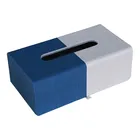 Custom Hotel Supplies PU leather wet tissue box with window