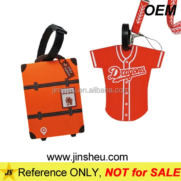 customized lovely colorful luggage name label soft flat pvc bag