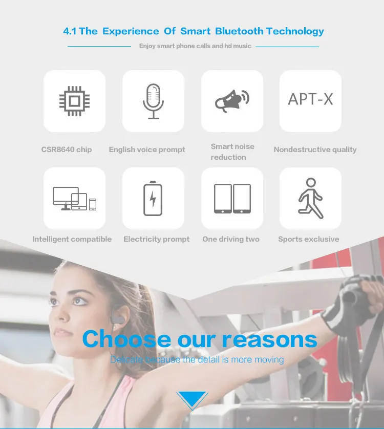 U8 Wireless Headphones Sports Wireless BT Earphone Stereo Headset Sweatproof Headphone With Mic For mobile phone - ANKUX.COM