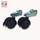 Luggage caster wheel nylon material office chair wheel furniture casters with brake