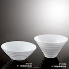 Wholesale Restaurant Dinnerware Set Porcelain Salad Bowl White Soup Bowl With Custom Logo