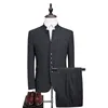 Top Brand Chinese Stylish Coat Pant Suit Men's Design Formal Business Tunic Suits