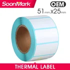 Thermal sticker 51x25mm blank barcode label paper for supermarket electronic scales
