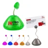 New arrived cheap price cone base OEM logo printing bean sprout shaped clip plastic clear green color memo and name card holder