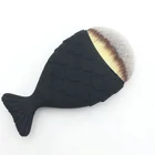 2019 New Beauty Private Label Mermaid Fish Shape Powder Foundation Makeup Brush For CC Cream