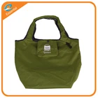 Nylon lightweight travel folding foldable drawstring shopping tote bag