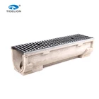 Stainless Steel Outdoor Linear Drain Grating Resin Concrete Drainage Channel