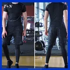Custom Sublimation Men Dry fit Polyester Waterproof Sport Compression Gym Short Pants