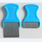 PP handle nit flea remove stainless steel head lice comb wholesale