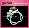 Fashion Design Handmade Flower Jade Beaded Bijouterie Bracelet