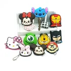 Cartoon Anime Keychain Cute Silicone Mickey Stitch Bear Key Cover Key Chain