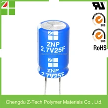 Radial Gold Capacitor 2.7V 25F Radial Dipped Super Capacitor,Radial <strong>UltraCapacitor</strong>