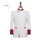men's wholesale TR fabric orient style hotel uniform design cleaning service office boy uniform
