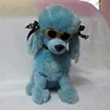 Plush poodle dog with eye glass