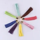ZHENBO Brand Stock Sale 8cm Colored Faux Suede Long Tassel Fringe For Bag