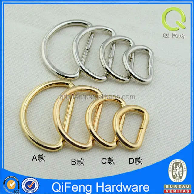 Bag Accessories Metal Iron Nickel Free Plating Iron D Ring for Handbags