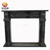 dark modern fireplace design