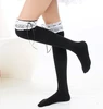 NEW Autumn Winter Women White Lace Thigh High Stockings Thick Warm Slim
