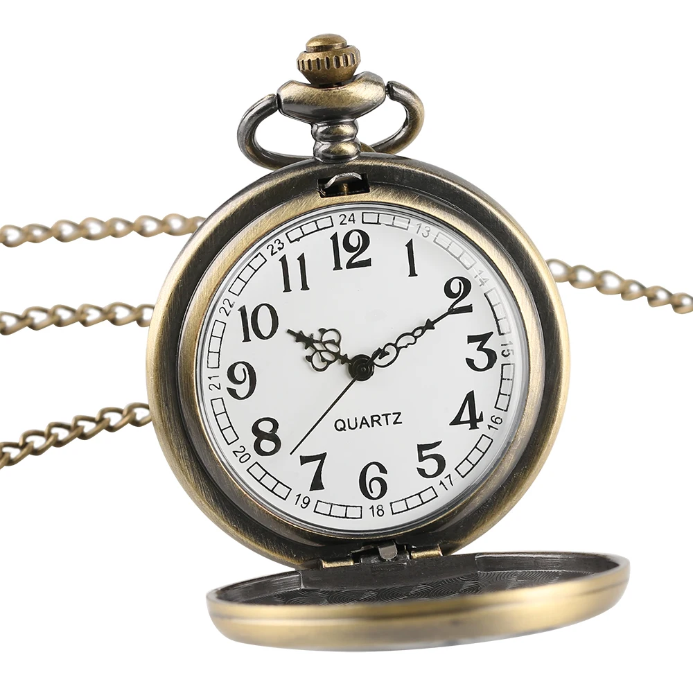 YISUYA Plastic Flowers Theme Pocket Watch Men Christmas Gift Antique Pendant Quartz Watches Women Black White Pattern Xmas Clock (2)
