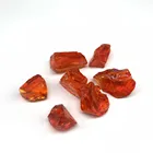 Natural Glass Crushed Rocks For Gabion Decoration Light Red