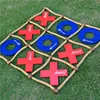 giant Colored Wood Tic Tac Toe Wooden Nought and Crosses children lawn XO Game Fun or Home