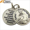 Silver Toned Base saint peregrine with Pendant Or pocket token coin