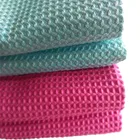 microfiber cleaning cloth waffle grid hooded poncho for laptop lens