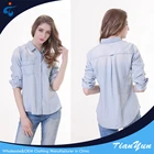 Classical style eco-friendly winter women long sleeve shirt