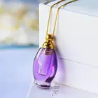 Perfume bottles natural crystal quartz bottles amethyst perfume bottle for gifts