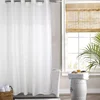 Polyester Hotel Bathroom Curtains Waterproof Hookless Shower Curtain