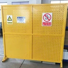 Removable Perforated plate style warehouse fence portable workshop fence panels