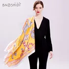 Office Lady New Fashion Pure Natural Silk Square Shawl Scarf